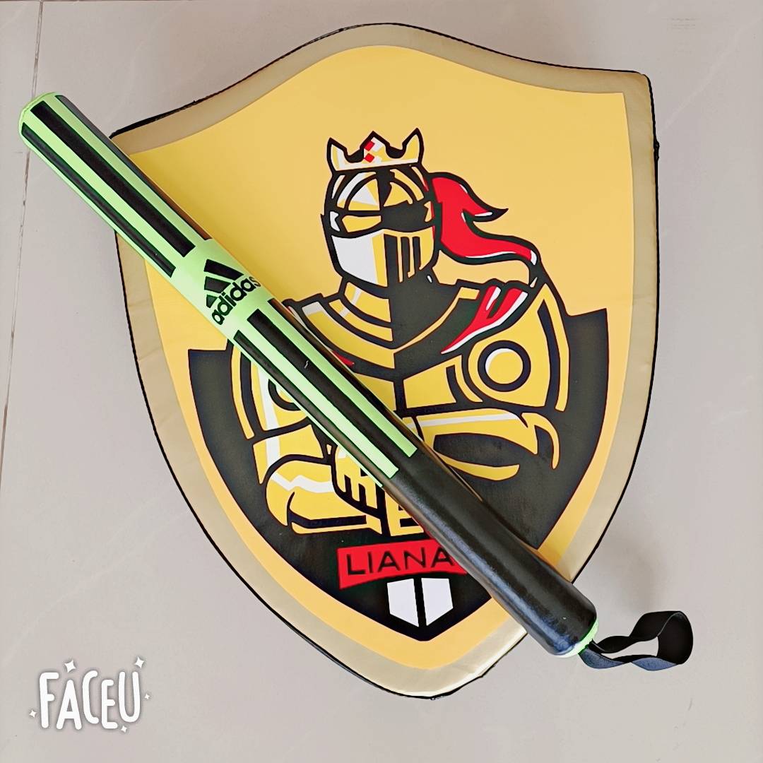 Knight shield + stick target